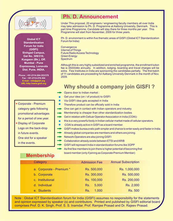 GISFI Newsletter